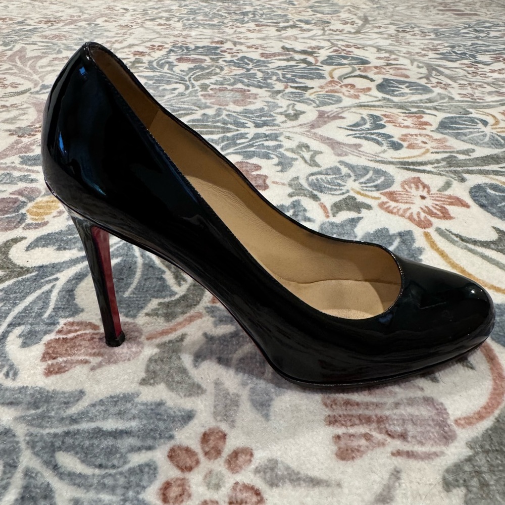 Louboutin Simple Pump 100mm Black Patent - Picture 7 of 11